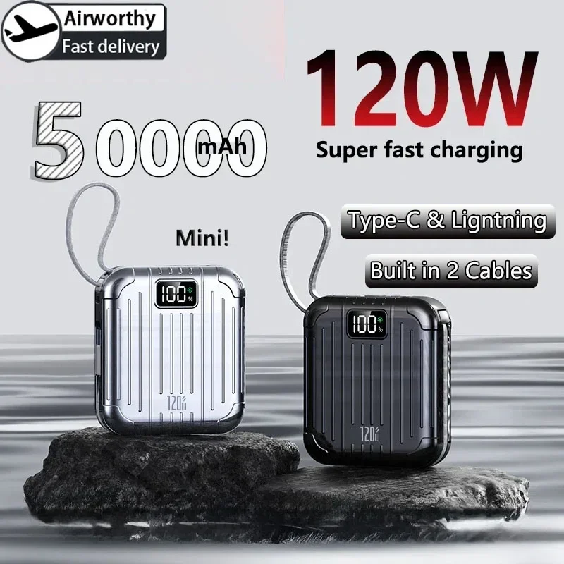 Solar Charger Panel Foldable - 50000 mAh Mini Compact Praktische PowerBank