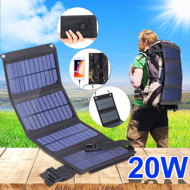 Solar Charger Panel Foldable - Faltbares Solarpanel 20W 50W 60W Tragbare