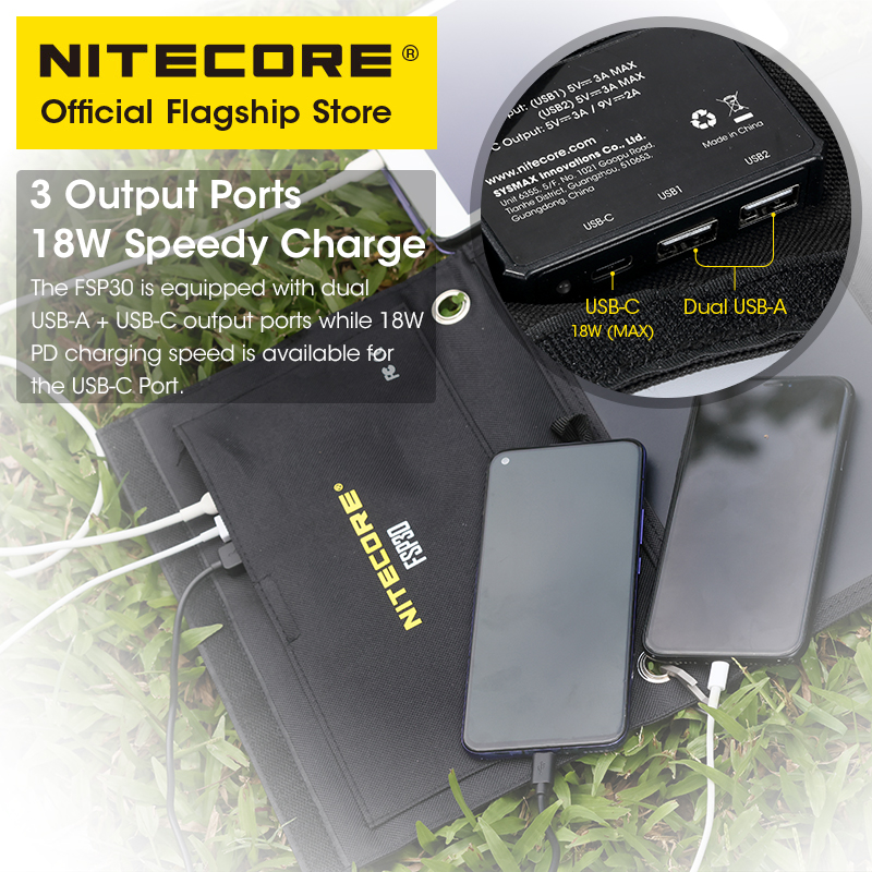 Nitecore fsp30 30w tragbares s – Solar Charger Panel Foldable Bewertung und Preis